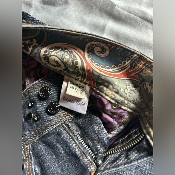 Vigoss Gold jeans size 9/10 - Picture 2 of 3